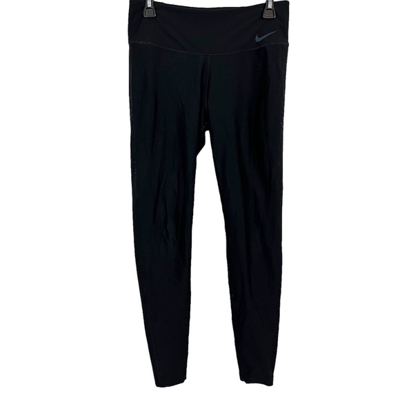 NIKE DRI-FIT Black Skinny POWER Tight Fit Training 802954-010 Leggings Pants  M - Picture 1 of 16